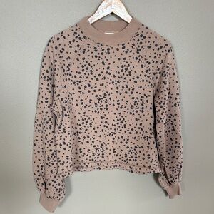 Abercrombie & Fitch Brown Sweater with Black Pattern